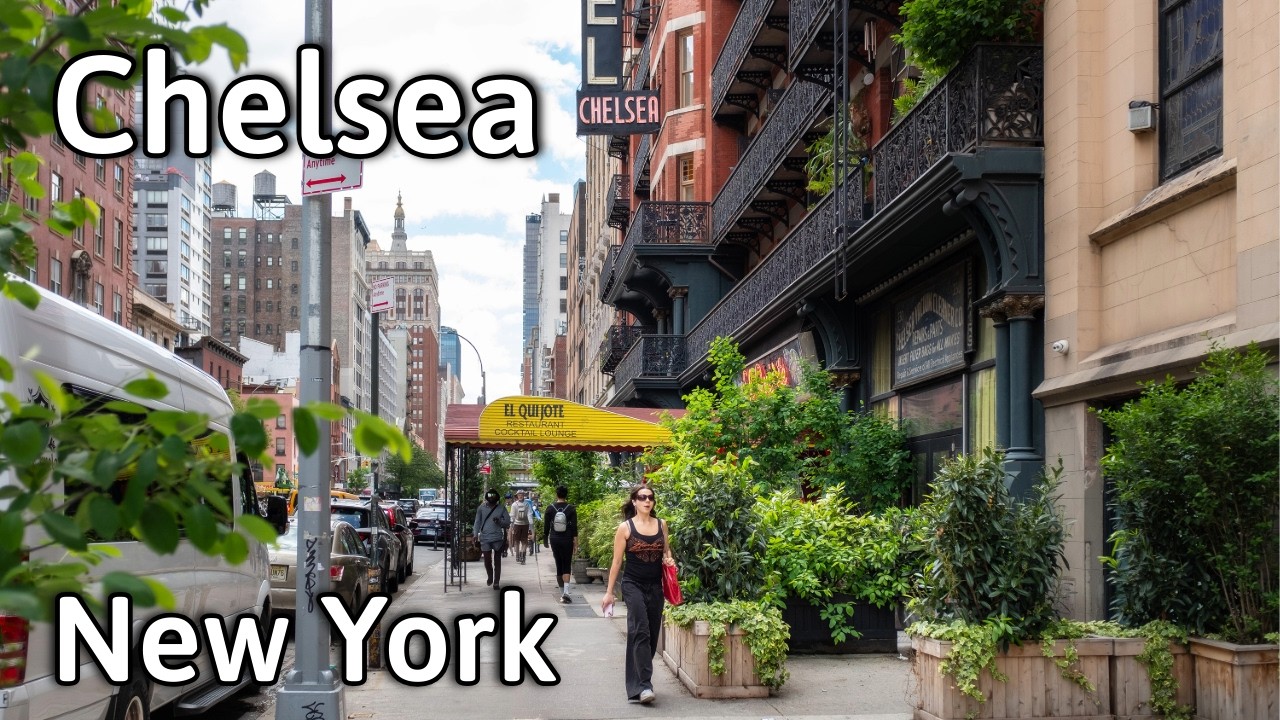 New York City Walking Tour: Chelsea, Artists and Creatives Favorite Neighborhood | 4K