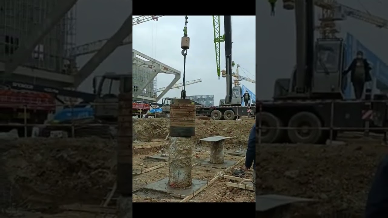 Pile High-Strain Dynamic (Drop-Weight) Testing#shorts