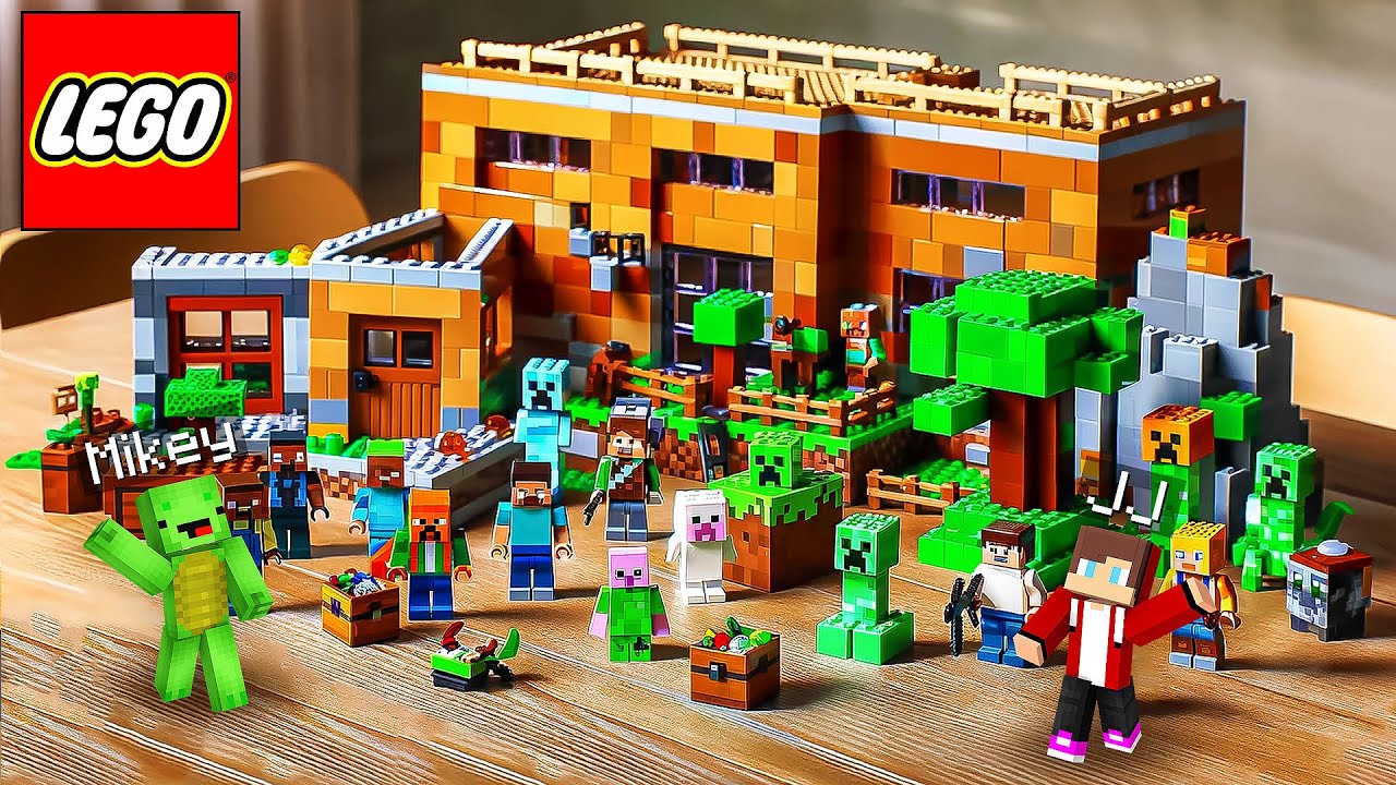 JJ and Mikey Became Real Life LEGO Toy - Minecraft Maizen