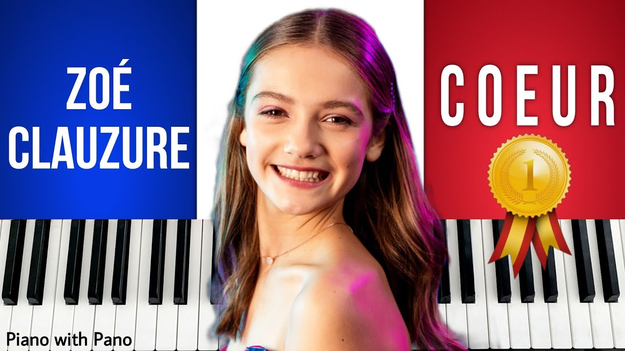 Zoé Clauzure - Coeur | France 🇫🇷 | Piano Cover | Junior Eurovision 2023 #heroes #jesc2023