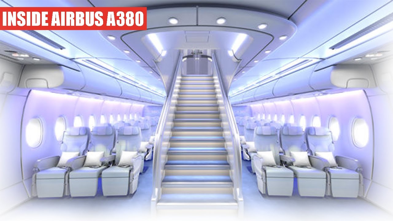 Внутри самого большого пассажирского самолета в мире Airbus A380