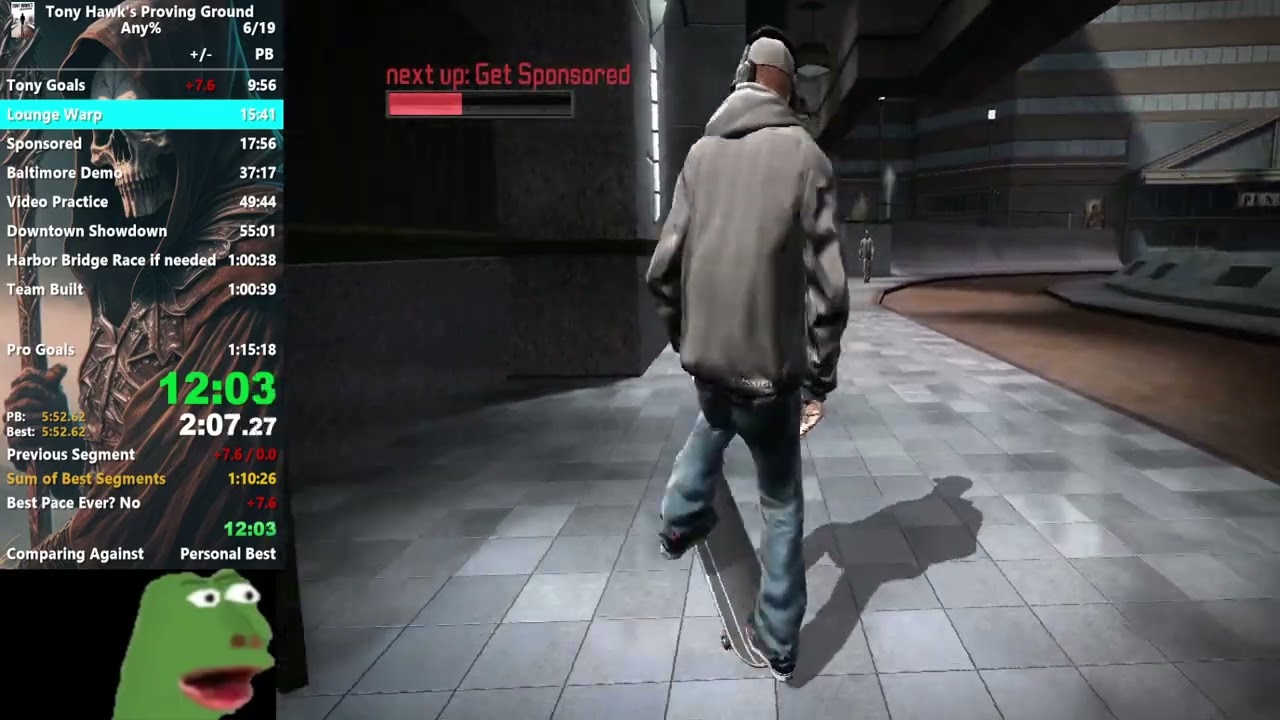 (Prior World record) Tony Hawk's Proving Ground in 1:08:35