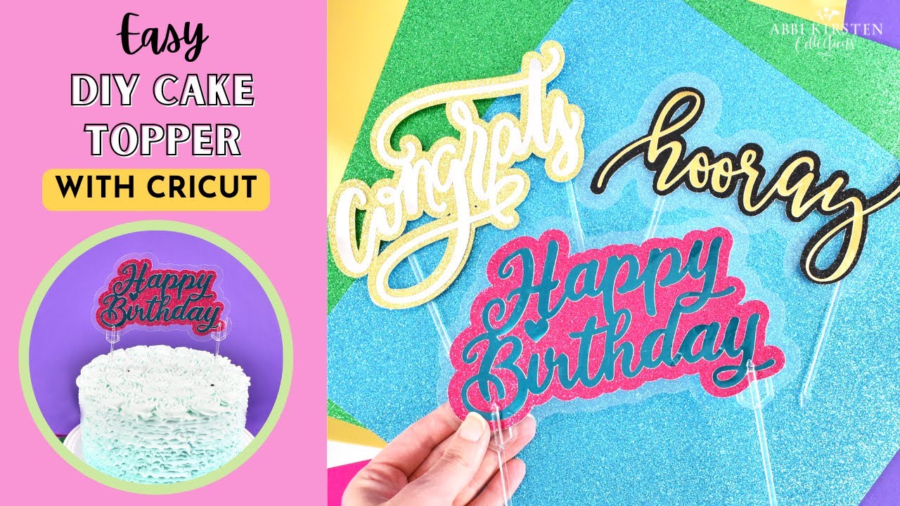Easy DIY Floating Cake Topper With Cricut: How to Use Offset In Design Space For Cake Toppers
