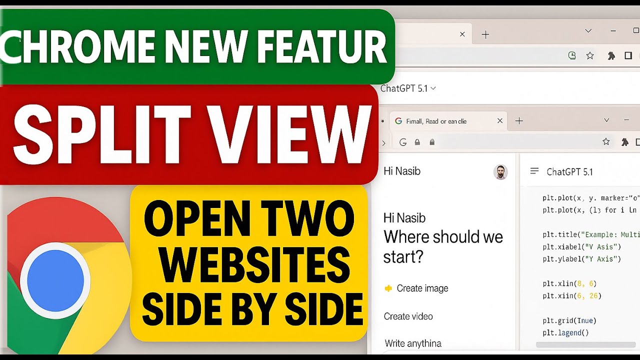 Как использовать режим Split View в Google Chrome | Отображение двух вкладок или веб-сайтов рядом...