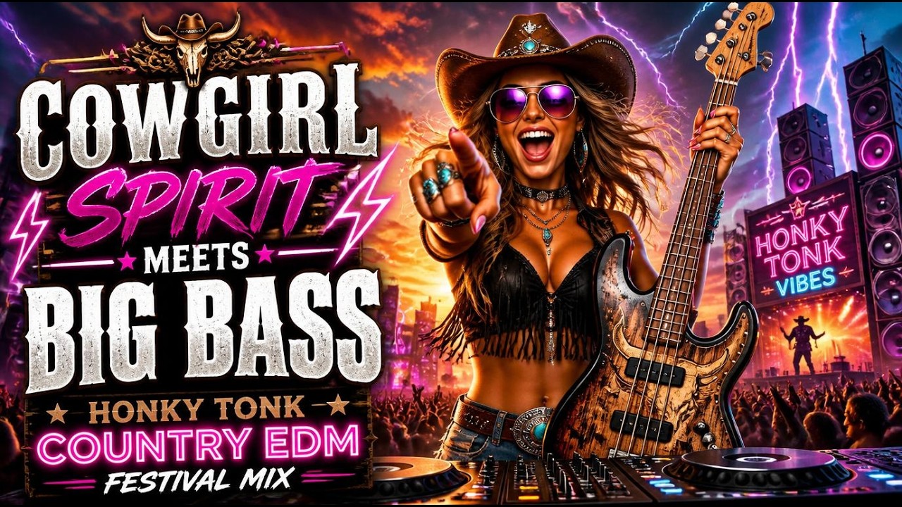 Honky Tonk Country EDM Festival Mix ⚡ | Cowboy Spirit Meets Big Bass