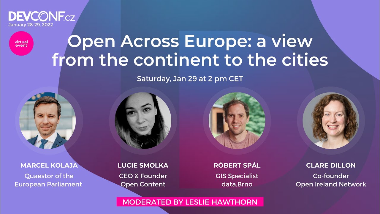 DevConf 2022   -= Keynote 2 =-  Open Across Europe: a view from the continent to the cities