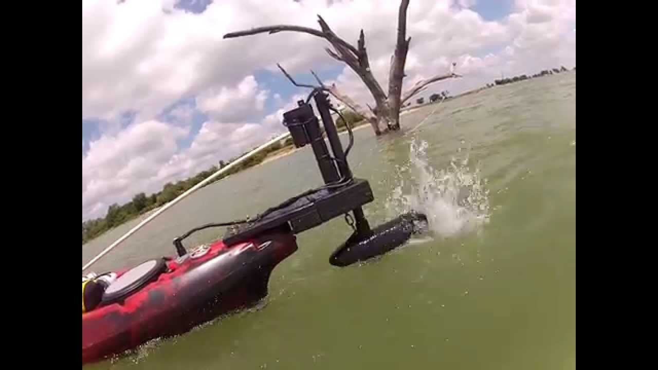 my retractable electric motor, on my 14' Jackson Cuda,