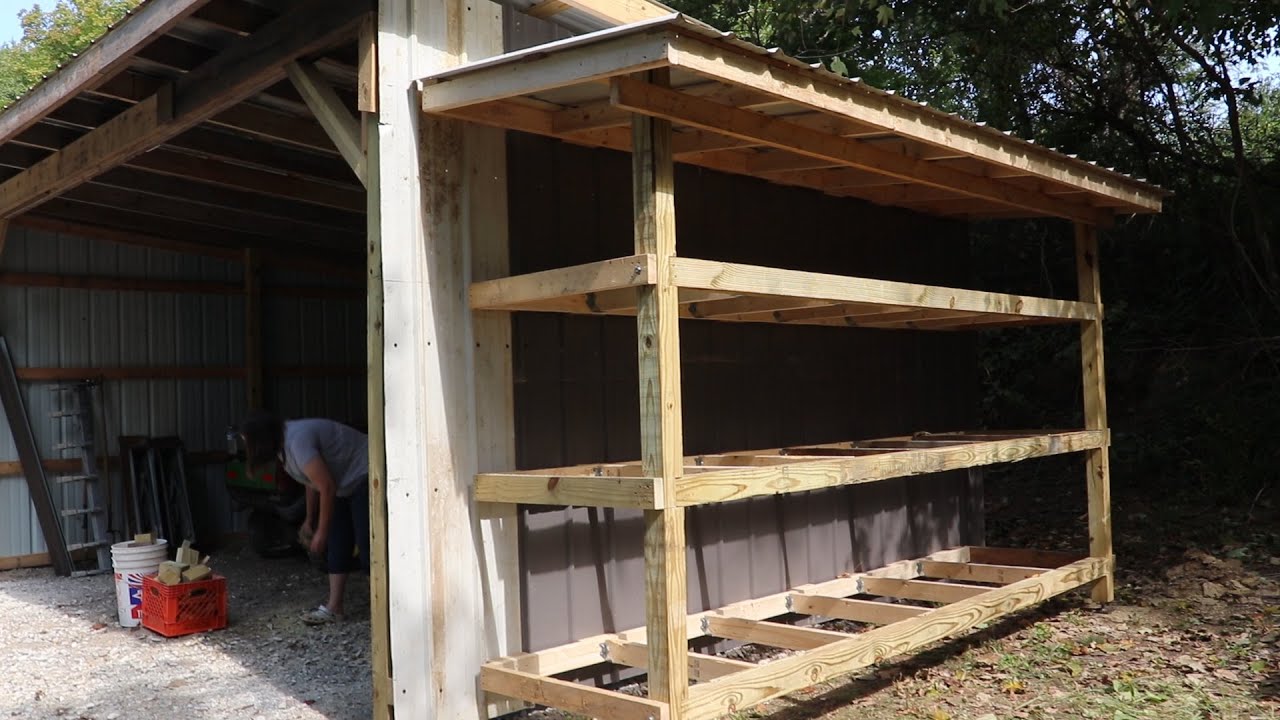 sawmill lumber shelf storage rack part 2