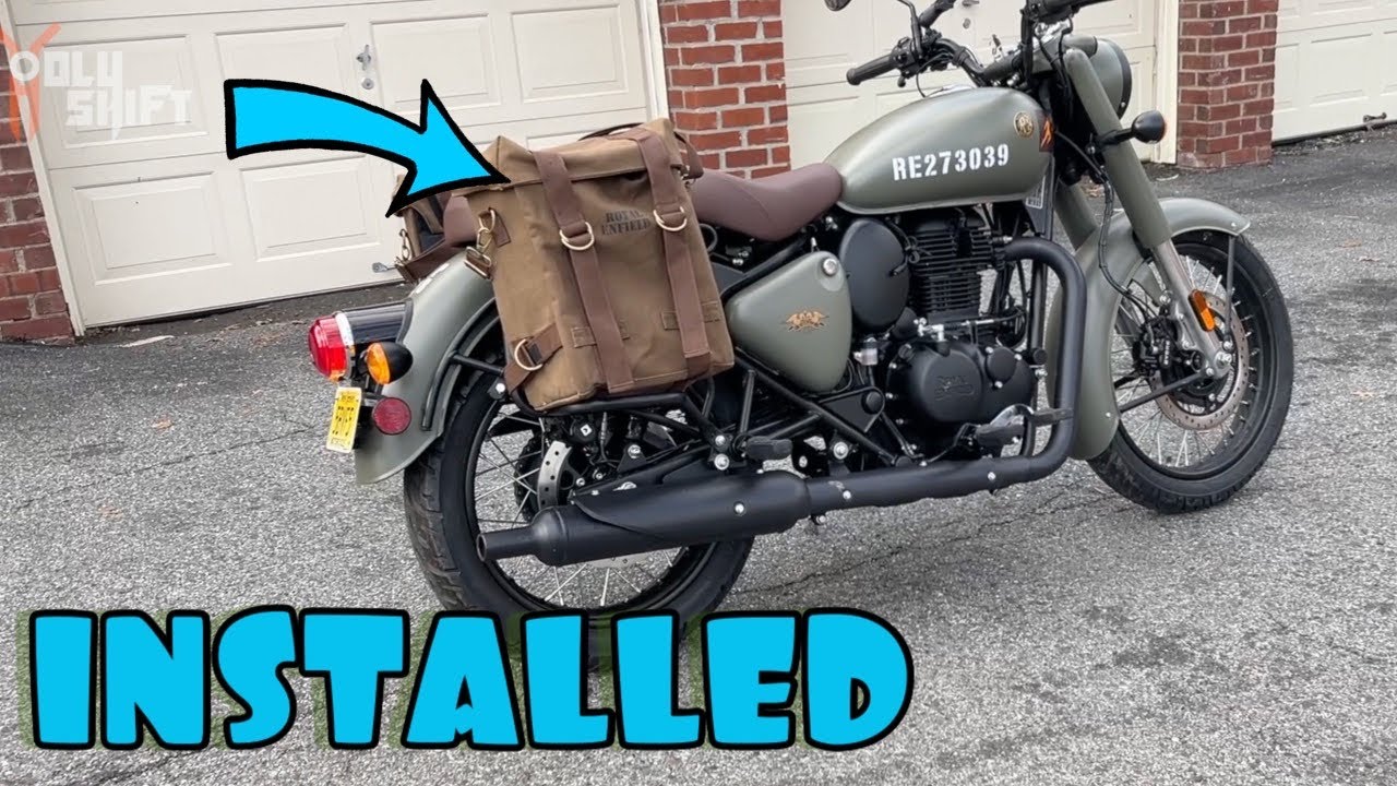 Установка седельных сумок на Royal Enfield