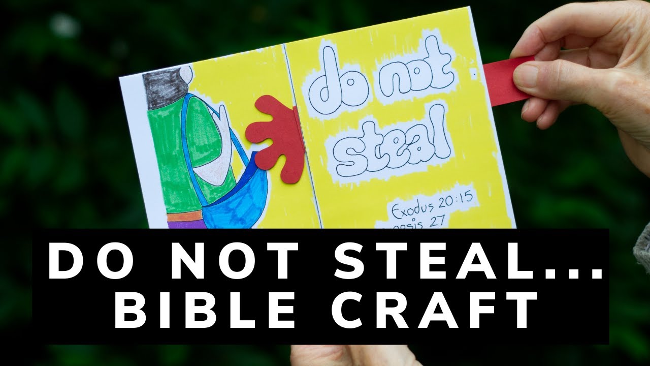 Do Not Steal | Bible Crafts for Kids | Sunday School