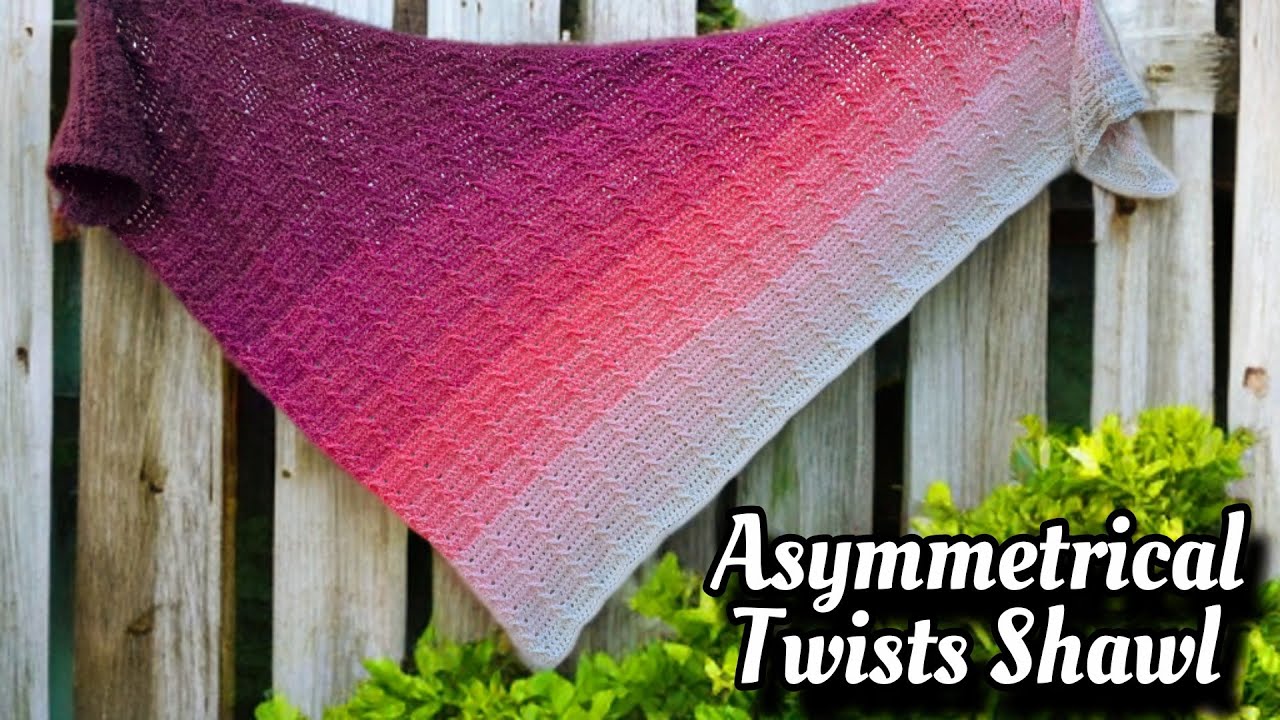 Crochet Easy Shawl Tutorial Using Any Yarn - 