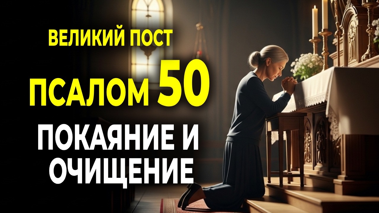 НАЧНИ ВЕЛИКИЙ ПОСТ С ЭТОЙ МОЛИТВЫ — ПСАЛОМ 50 ДЛЯ ПОКАЯНИЯ И ОЧИЩЕНИЯ