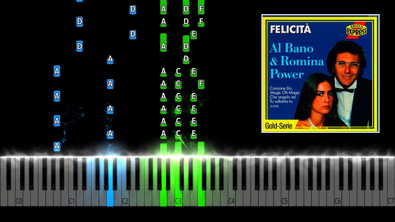 Al Bano & Romina Power - Felicita Piano Tutorial
