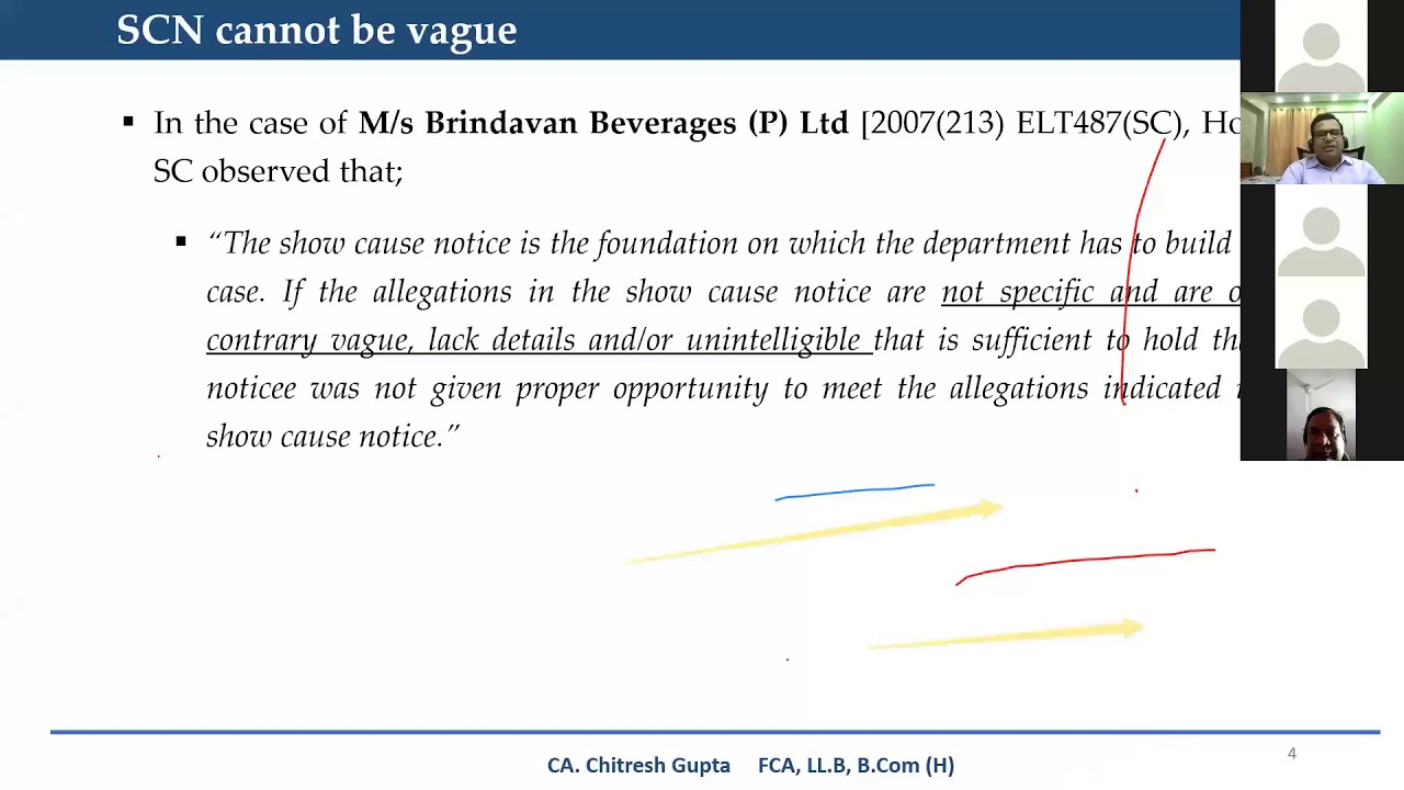 REPLY OF SCN OR DRAFT APPEAL
