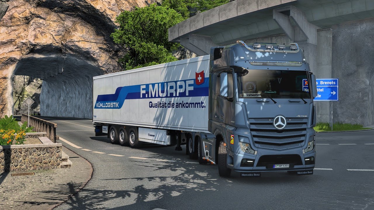 Scenic Drive Through Switzerland Countryside | #ets2 1.50