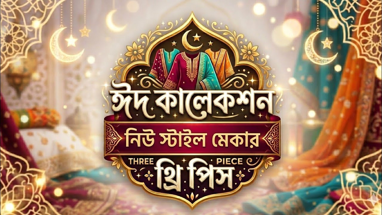 এই ঈদের সেরা কালেকশন থ্রি পিস 
