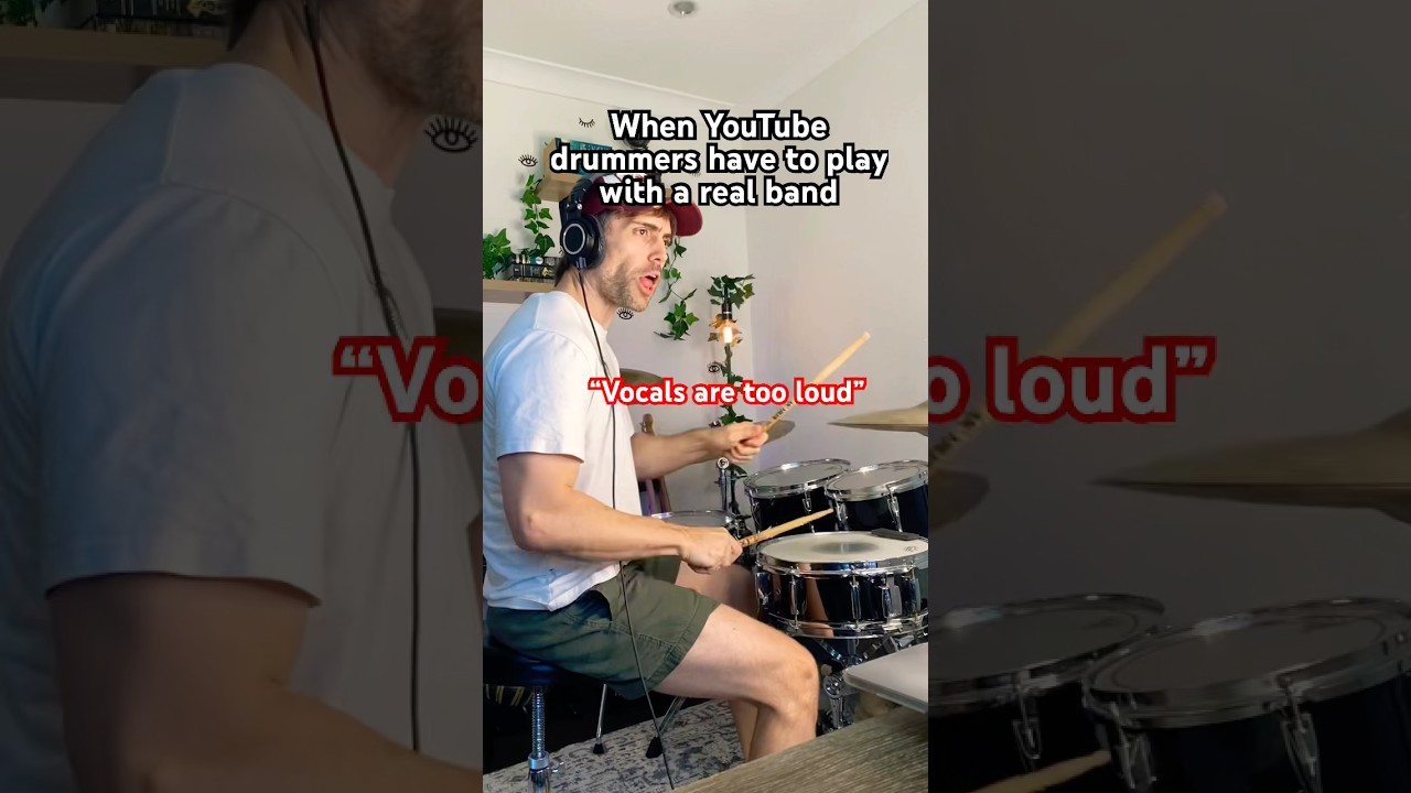 When YouTube drummers have to play with a band 