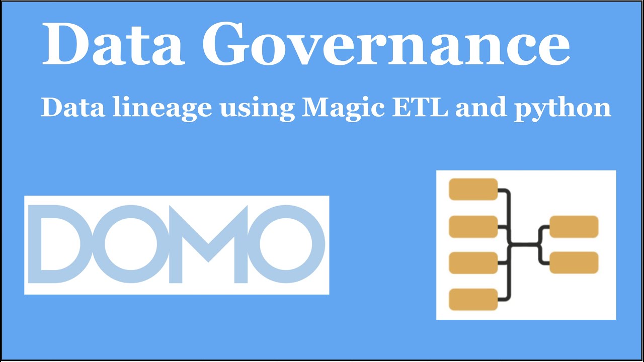 Data lineage in #Domo using Magic ETL 2.0 and #python #datagovernance