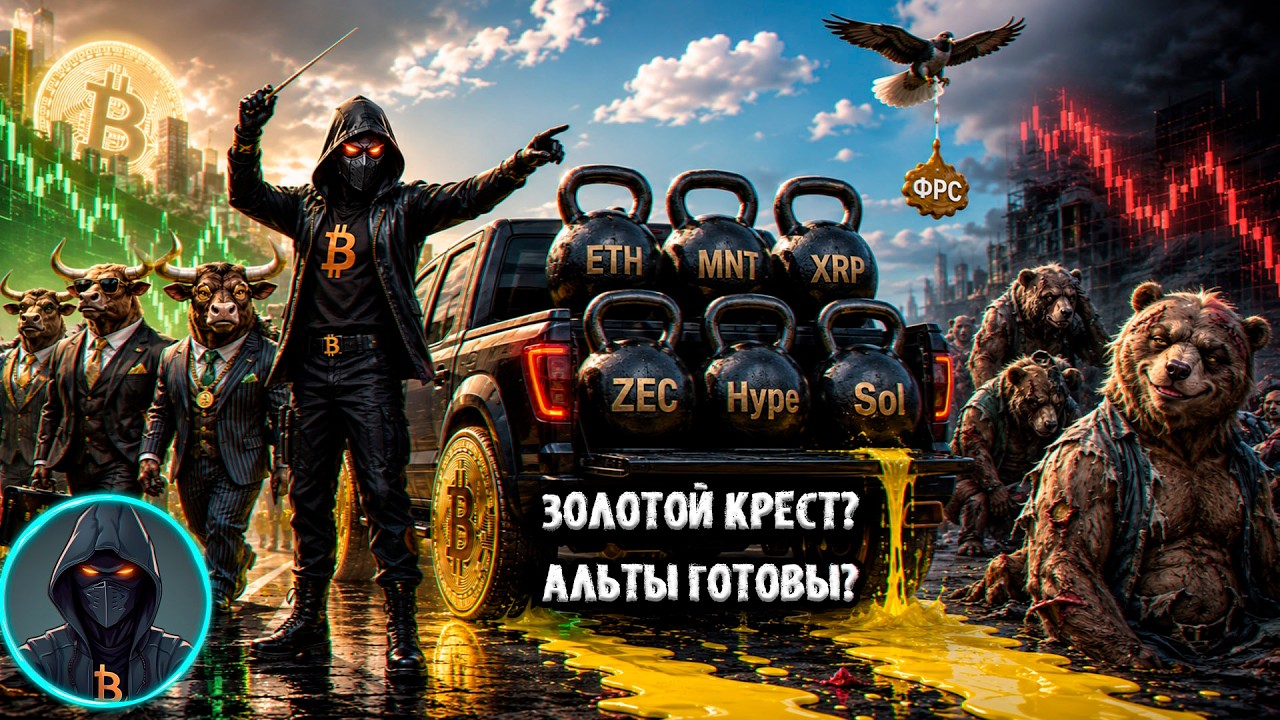 🚨 Прогноз Биткоина: золотой крест или аккумуляция? + 6 альткоинов