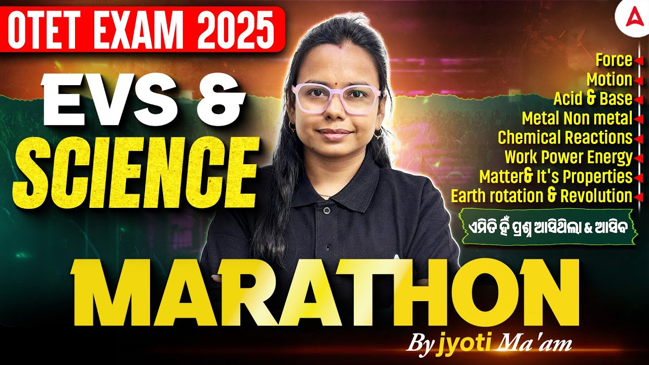 OTET Marathon Class 2025 | OTET EVS & Science Marathon Class by Jyoti Maam
