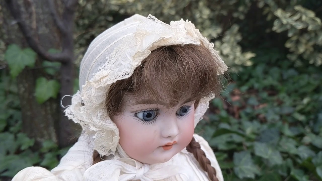 Antique Circa 1890-1900 German Bisque Simon & Halbig Doll After The Repair I Made