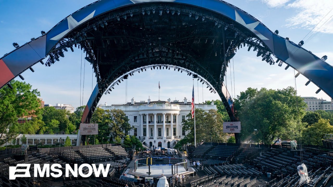 &lsquo;Demeaning the office&rsquo;: Trump hosts UFC fights at White House on his 80th birthday