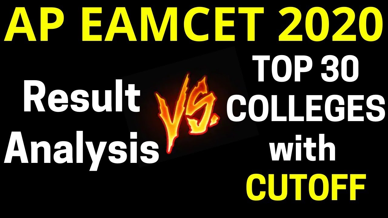 AP  EAMCET 2020 Result Analysis| AP  EAMCET 2020 TOP 30 COLLEGES with  CUTOFF  | ROOTS ACADEMY