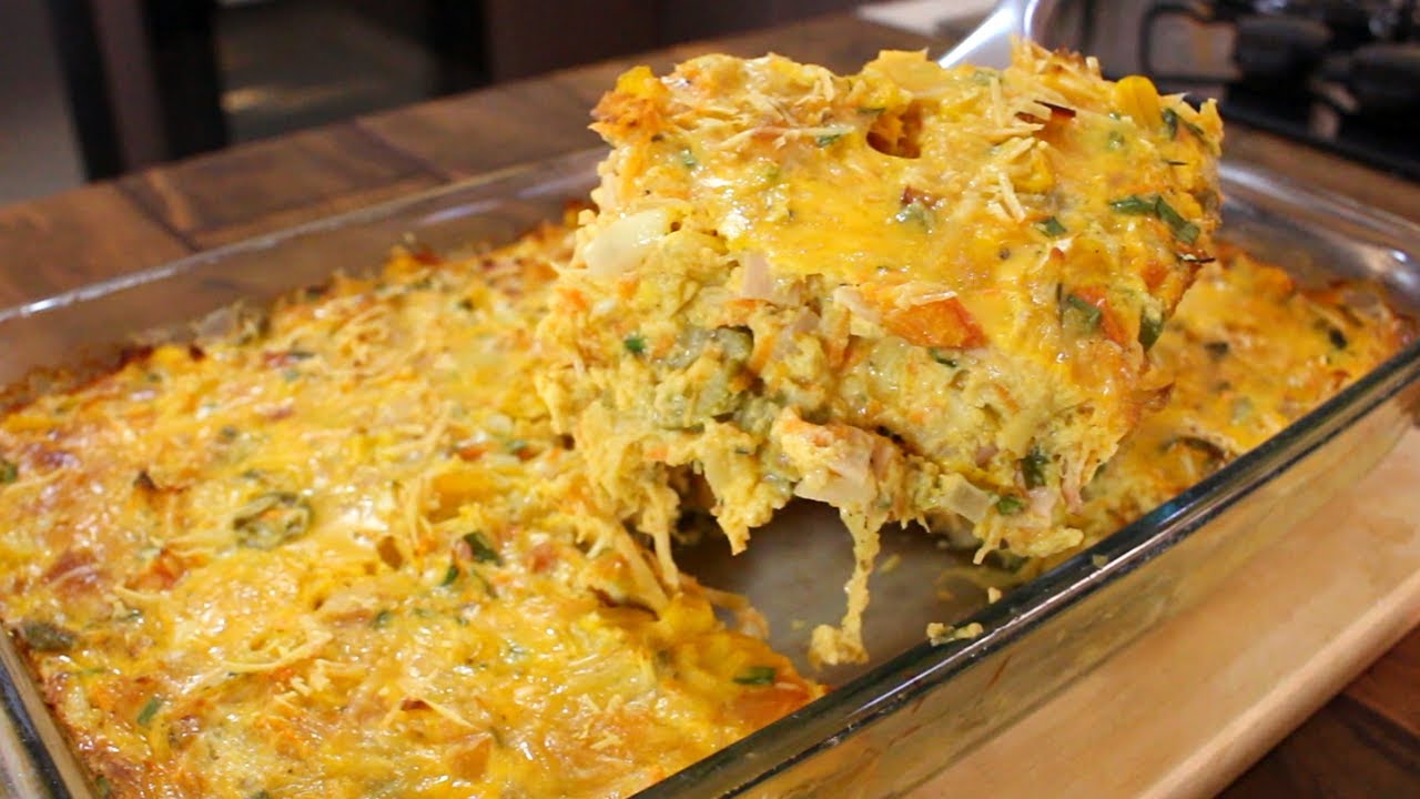 OMELETE DE FORNO - COMPLETA E DELICIOSA (Muito Fácil)