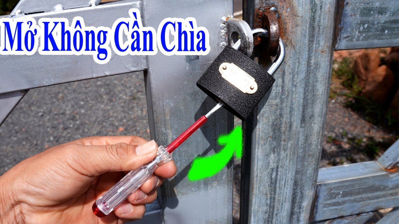 tuyệt chiêu mở khóa không cần chìa cực hay khiến mọi nhà phải hết sức cẩn thận, mở khóa bằng bia 333
