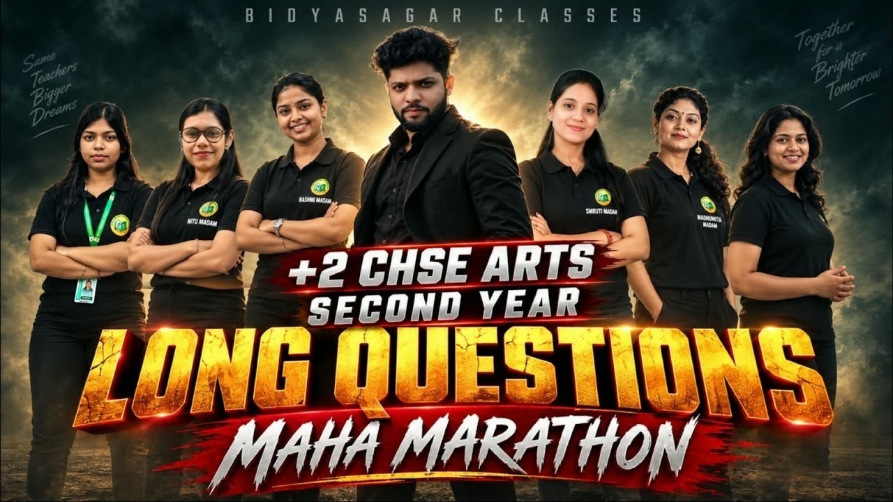 +2 CHSE Arts 2nd Year MAHA MARATHON 🔥 | LONG QUESTIONS | Exam 2026 | Odisha CHSE