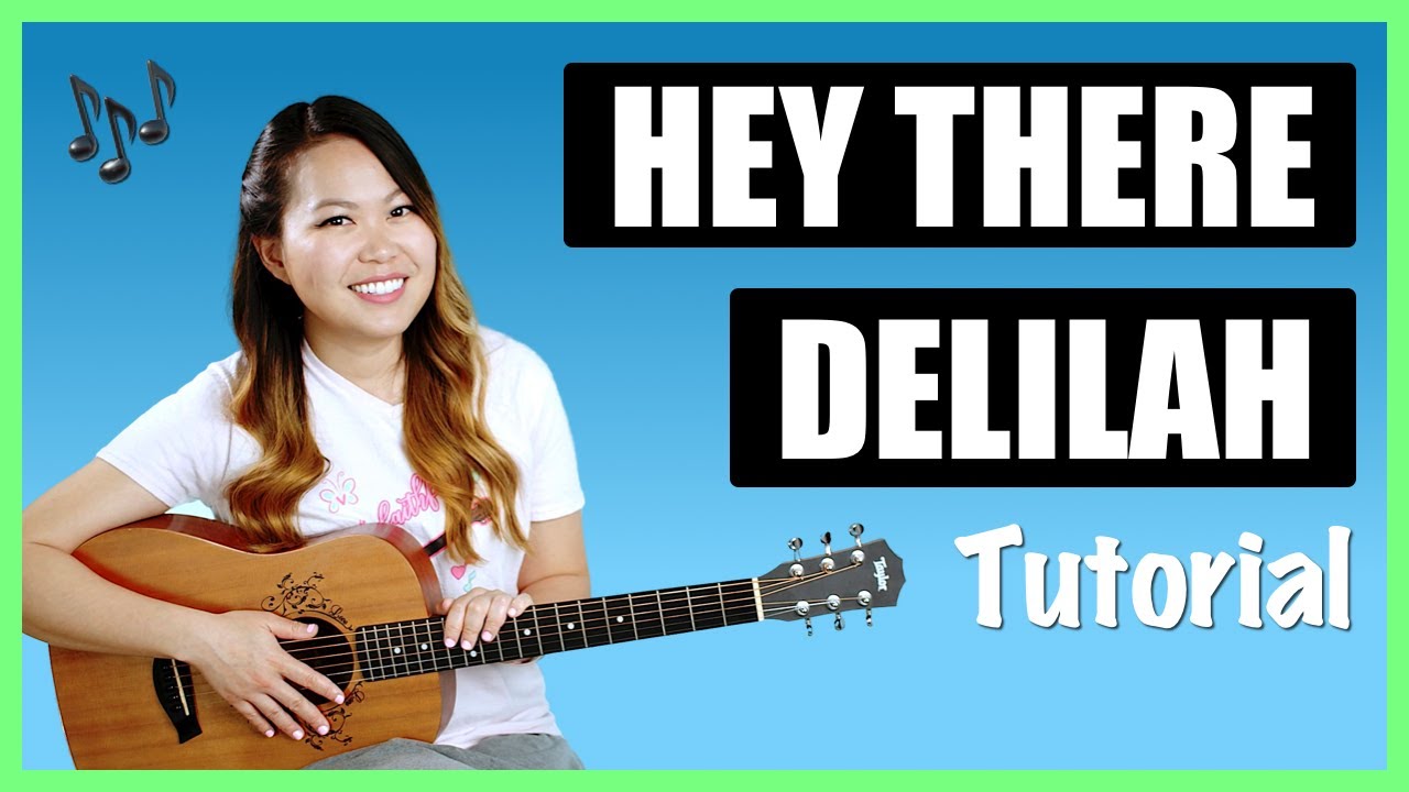 Hey There Delilah Guitar Lesson Tutorial - Plain White T's [Chords|Strum|Pick|Full Cover] (No Capo!)