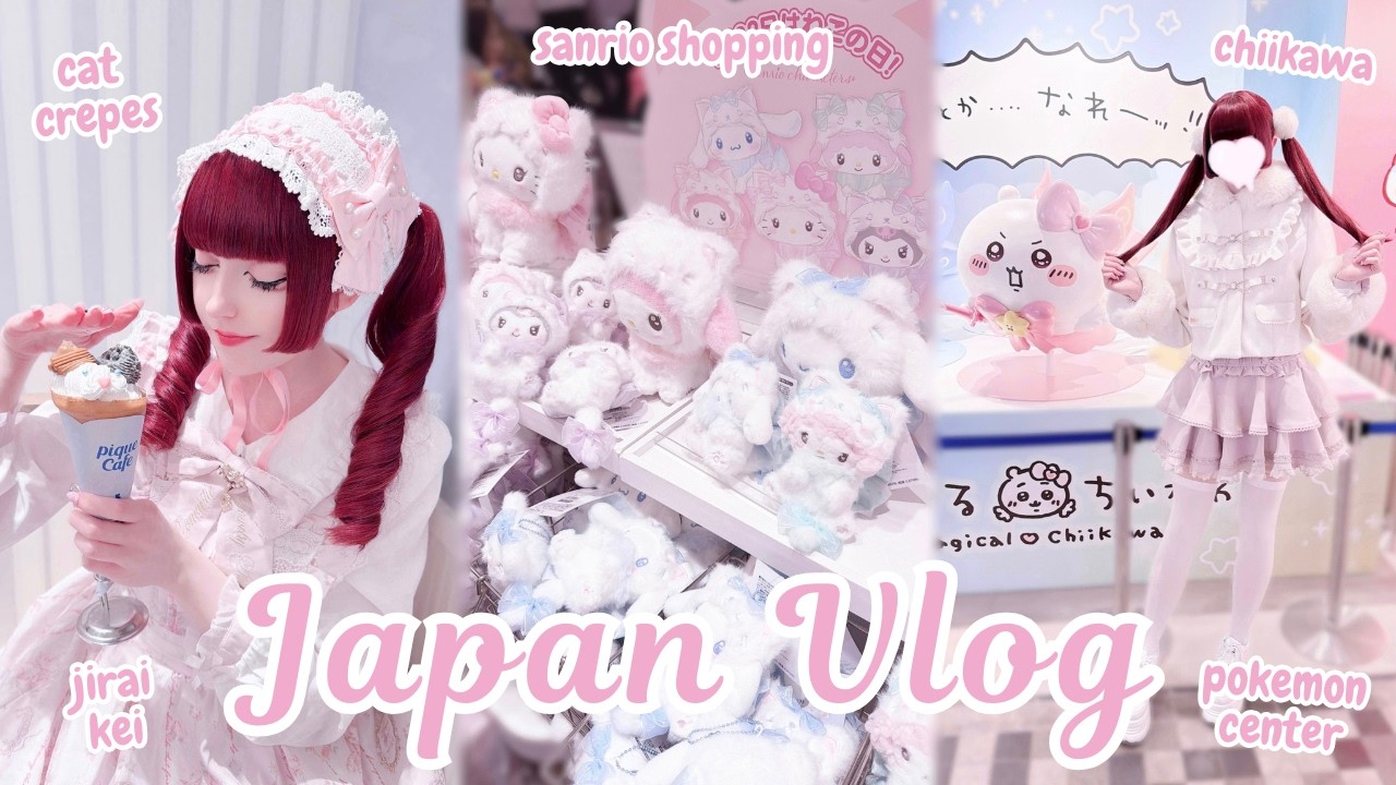 japan vlog ♡ last days in tokyo~ magical chiikawa, cute cafes, pokemon center, sanrio shopping