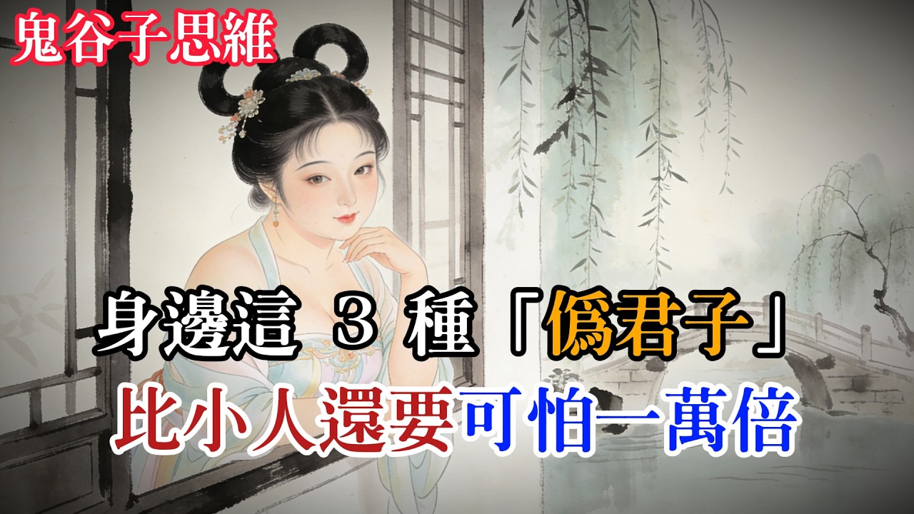 鬼谷子：身邊這 3 種「偽君子」，比真小人還要可怕一萬倍|雙賢鬼謀 #鬼谷子 #謀略智慧 #莊子