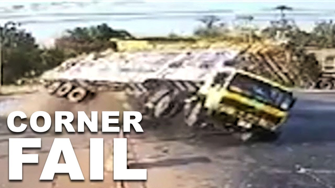 Going, Going, Gone! Overloaded Truck Topples Over Like Slow-Motion Crash