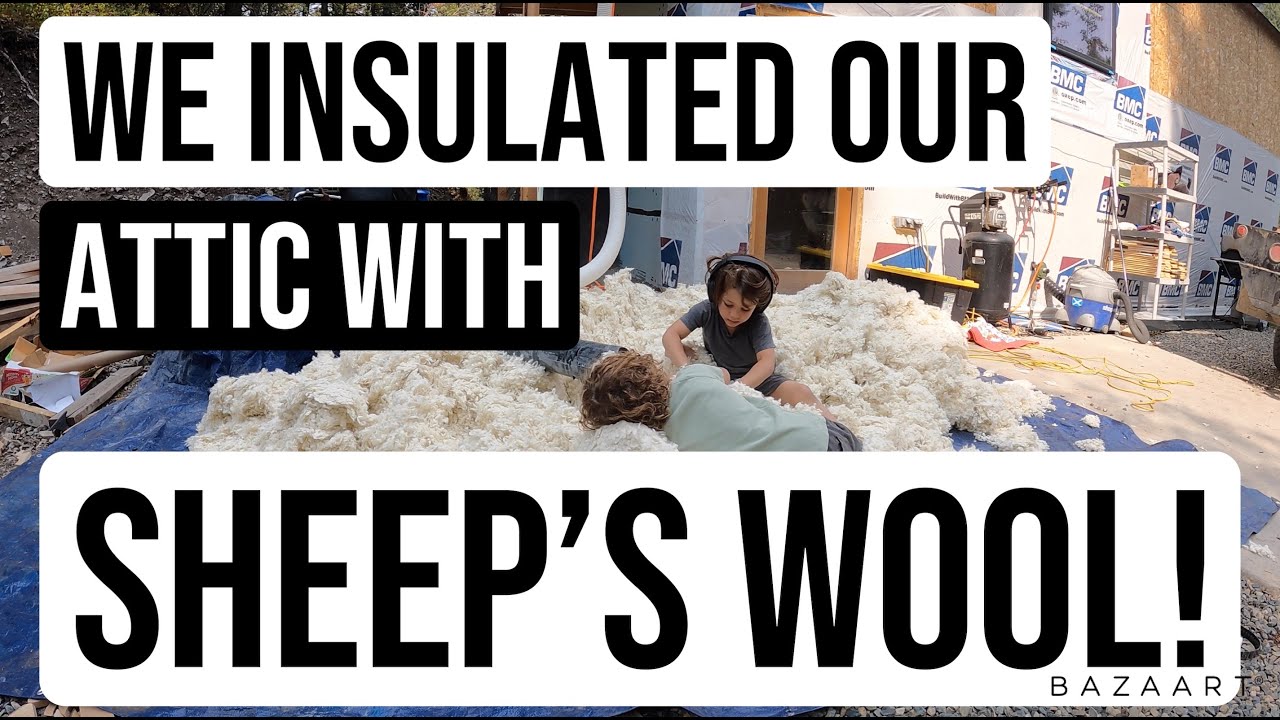 WE INSULATED OUR ATTIC WITH SHEEP'S WOOL ! 🐑
