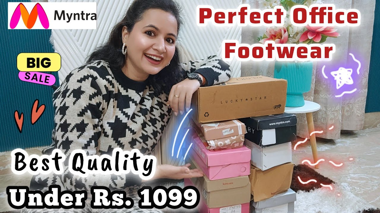 Myntra Footwear Haul | Loafers, Box Heels, Block Heels ,Wedges & Sliders | Neema's Corner 