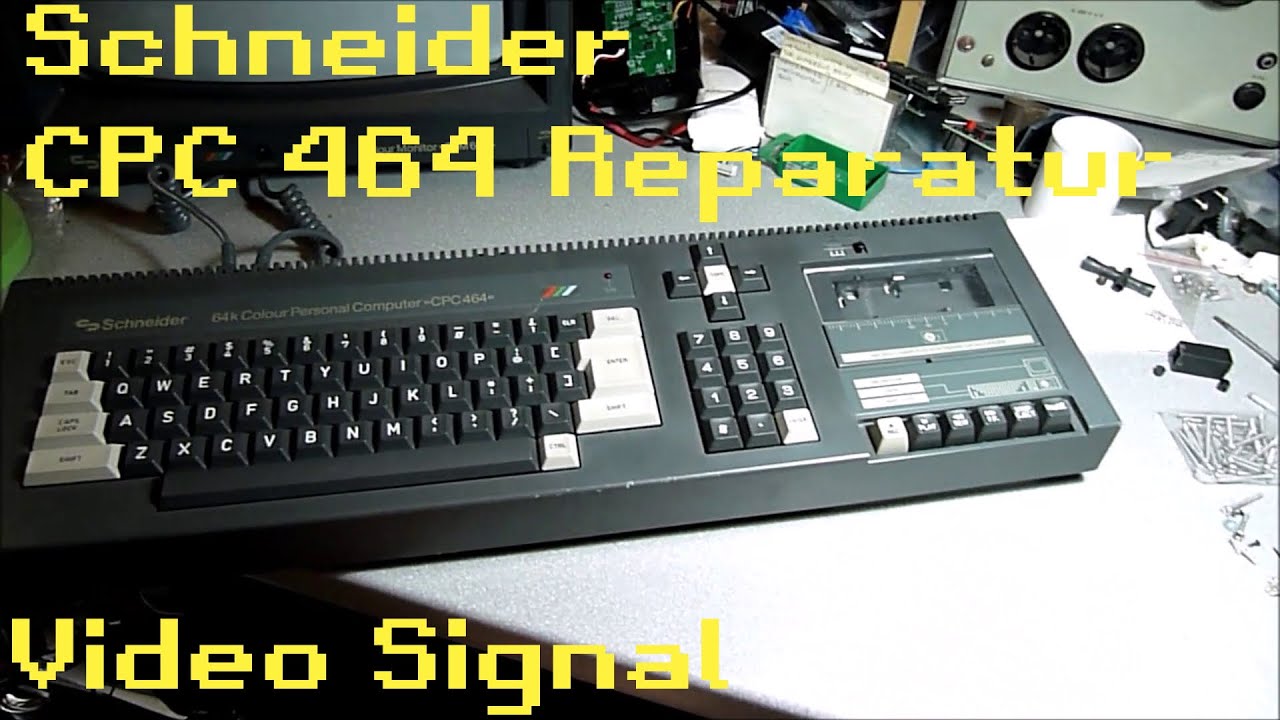 Amstrad / Schneider CPC 464 Reparatur   CRT Video Chip defekt