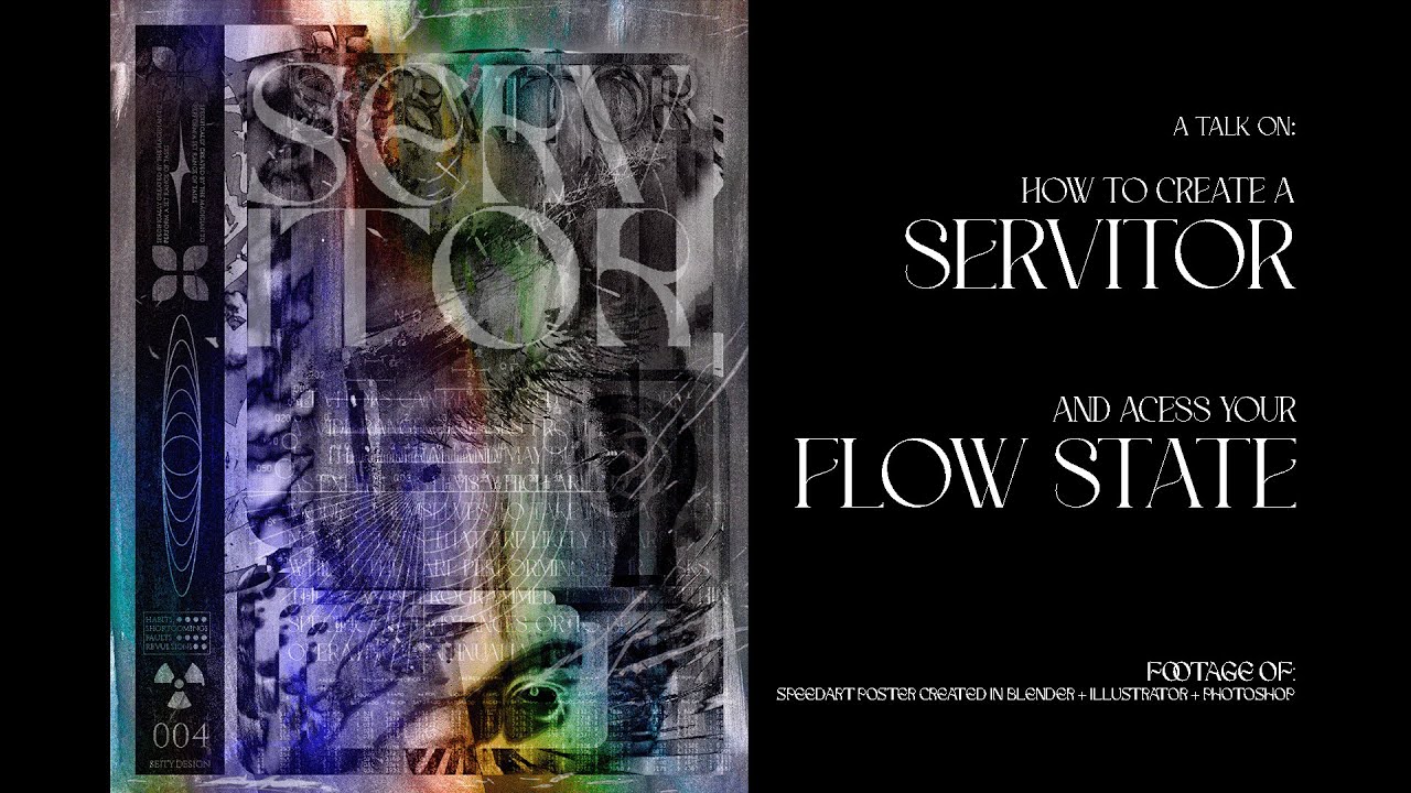 SERVITOR - how to create one and access your flow state (photoshop speedart + discussion)