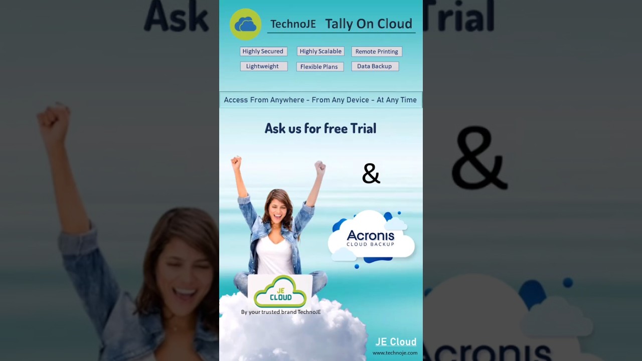 Tally on cloud and Acronis Cloud Backup