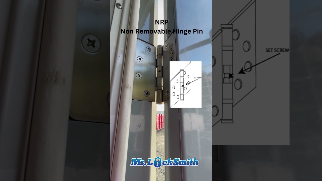 Как снять несъемные штифтовые петли (NRP) | Mr. Locksmith™