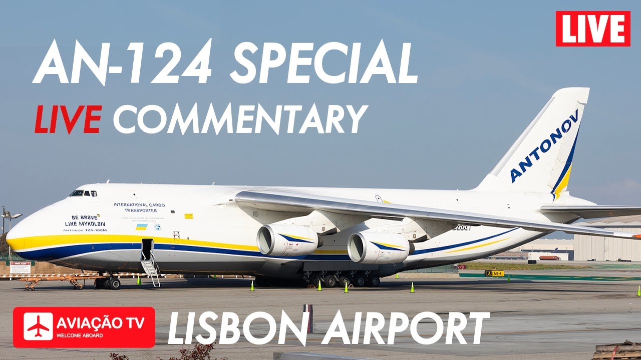 🔴 LIVE Lisbon Airport 23.12.2023 • Live Plane Spotting • An-124 Arrival 16:40 • LIS / LPPT
