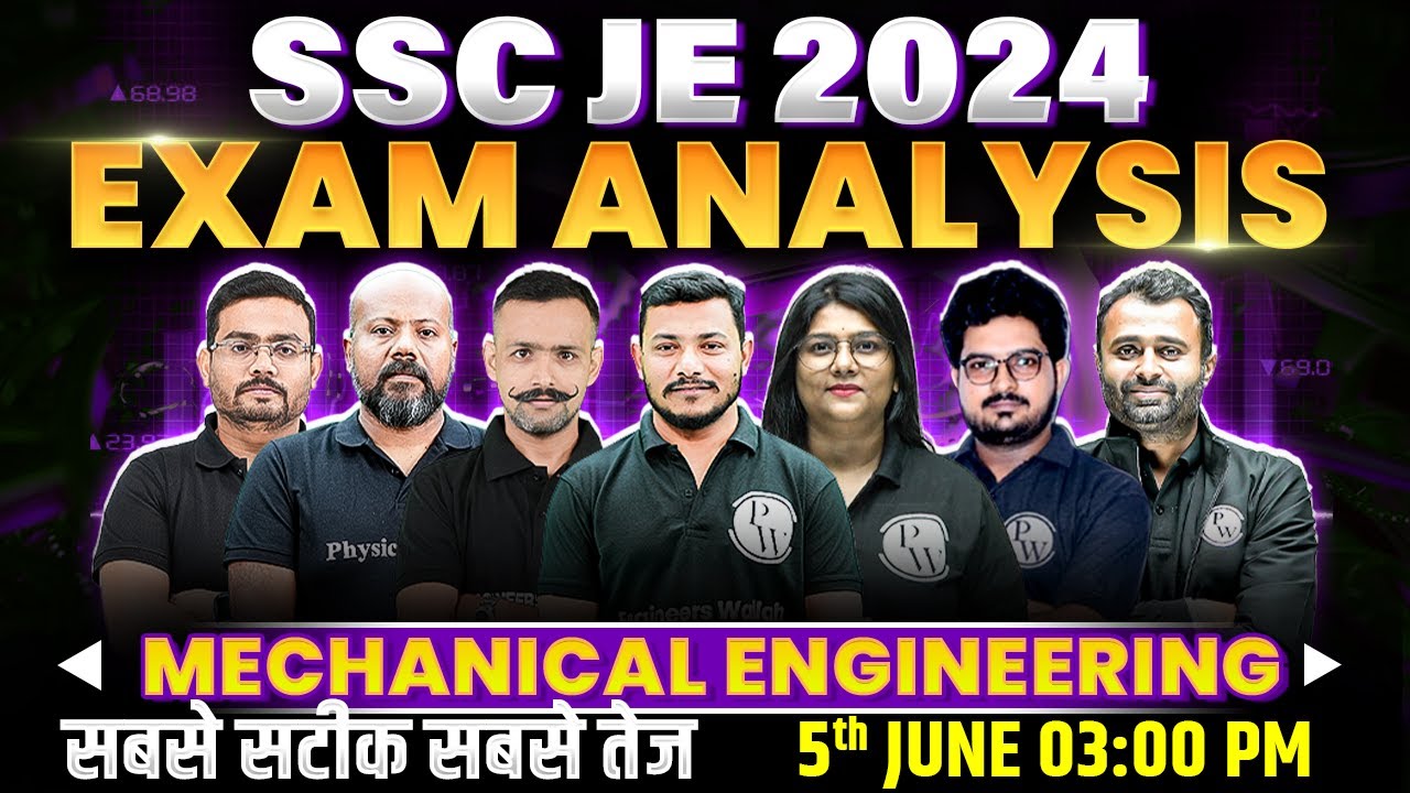SSC JE Exam Analysis 2024 | SSC JE Mechanical Paper Analysis 2024 | SSC JE Exam Analysis Today