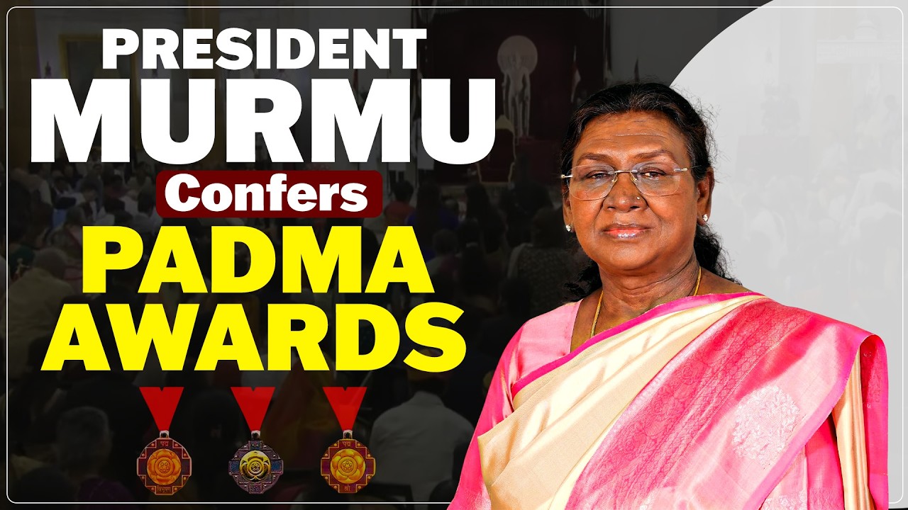President Murmu presents Padma Awards at Civil Investiture Ceremony-II I Rashtrapati Bhavan IPM Modi