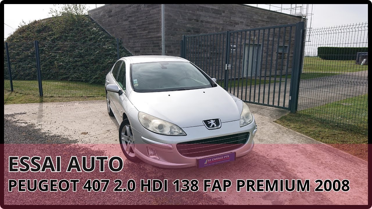 TEST AUTO - PEUGEOT 407 2L HDI 138 FAP PREMIUM 2008