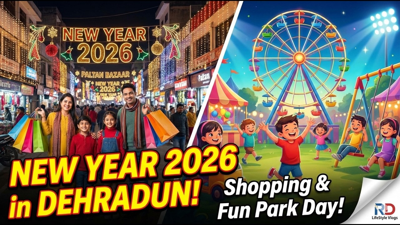 NEW YEAR 2026 in DEHRADUN! 🥳 Shopping & Kids Fun Day 🎡 Paltan Bazaar Vlog | RD LifeStyle Vlogs