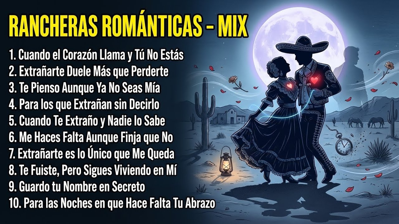 Rancheras Románticas – Mix Amores que se Extrañan en Silencio