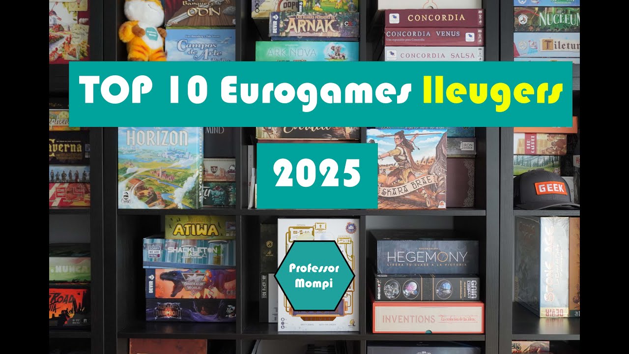 Top 10 2025 - Eurogames lleugers