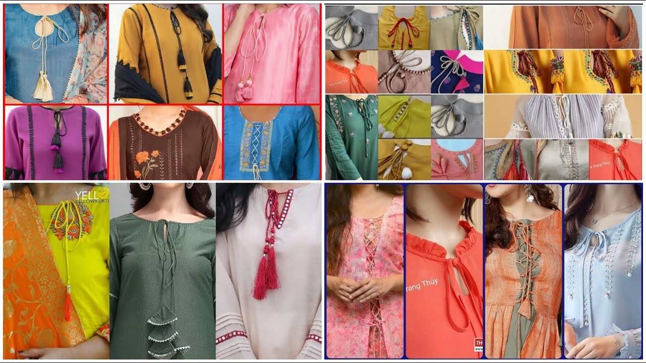 Dori neck designs| trendy neck designs with dori 2023