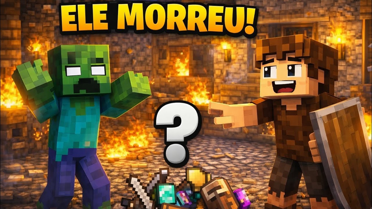 Meu Amigo Morreu no Minecraft e Eu Ajudei Ele a Recuperar Tudo