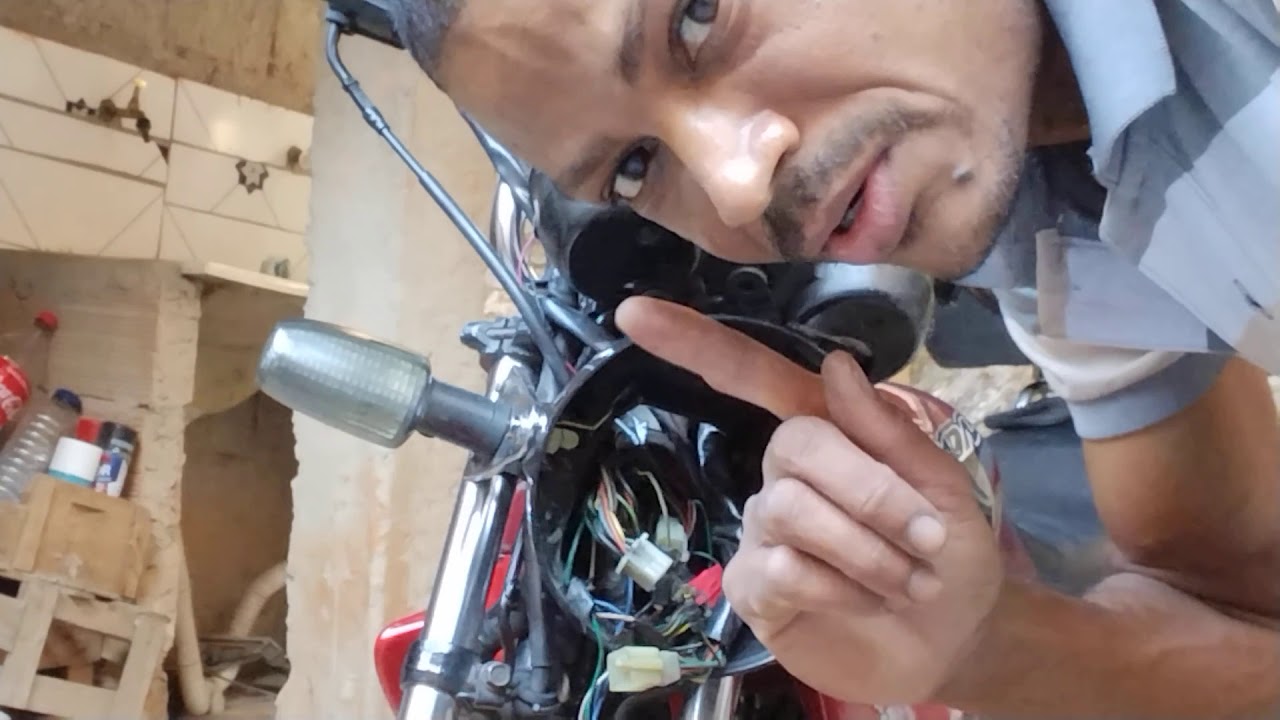 colocando painel novo, na cbx Strada 200